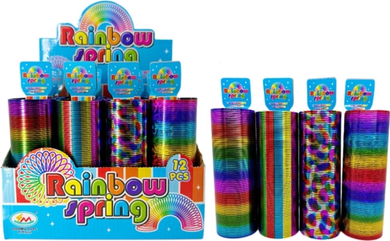 Μεγάλο πλαστικό ουράνιο τόξο ελατήριο Rainbow Spring