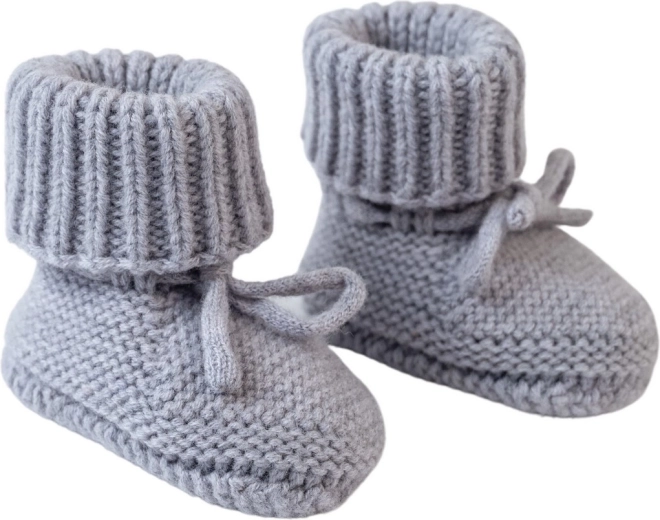 Πλεκτά παπουτσάκια merino Lodger Drizzle 0–6 μηνών