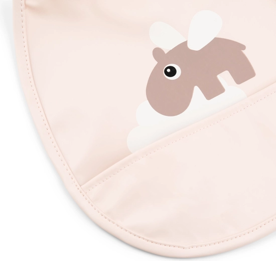 Done by Deer σαλιάρες τσέπης Tiny Happy clouds ροζ – 2 τεμ.