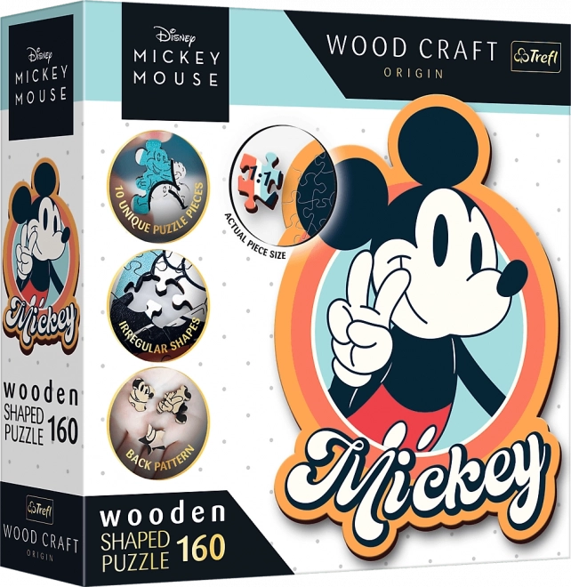 Ξύλινο παζλ Retro MICKEY MOUSE 160 κομμάτια