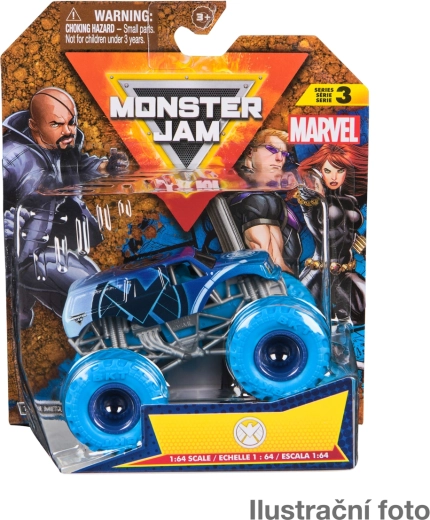 Monster Jam μεταλλικό μοντέλο monster truck Marvel 1:64 – assort