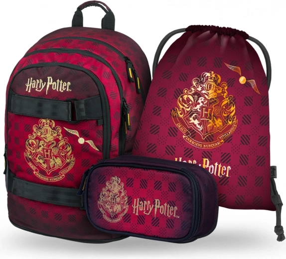 BAAGL Σετ 3 Skate Harry Potter Bradavice Μπορντό