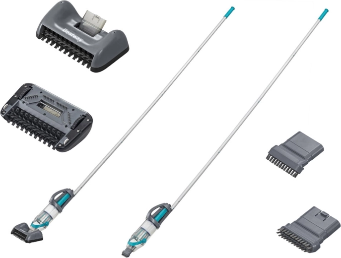 Μοναδιαίο εύρος: κοντάρι 2 m και εναλλάξιμες κεφαλές