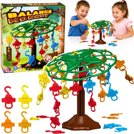Balance Monkey οικογενειακό παιχνίδι ισορροπίας με μαϊμουδάκια στο δέντρο