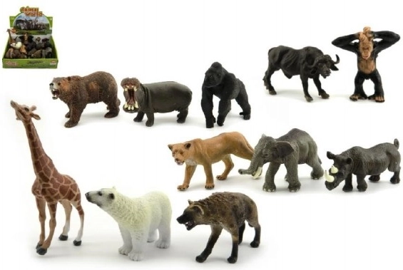 Ζωάκια σαφάρι ZOO πλαστικές φιγούρες 10 εκ., μίξη ειδών