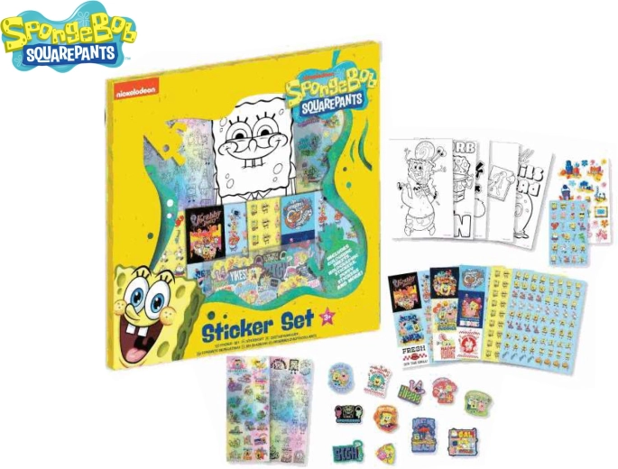 Σετ αυτοκόλλητων SpongeBob (500 τεμ.)