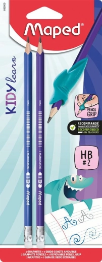 Σετ γραφιτικών μολυβιών Maped Kidy Learn Finger Guide 2 τεμ.
