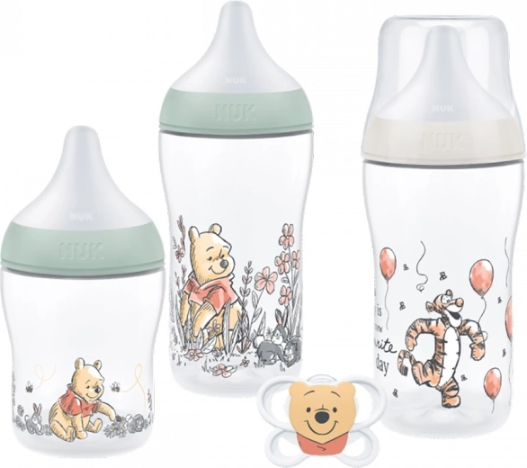 NUK Perfect Match Disney Winnie the Pooh σετ βρεφικών μπιμπερό και πιπίλας