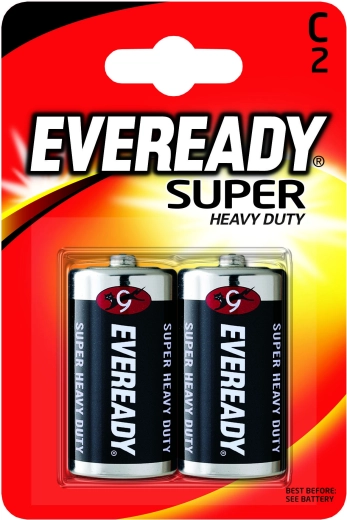 Μπαταρίες Energizer Eveready Super Heavy Duty C (R14) 1,5 V – 2 τεμ.