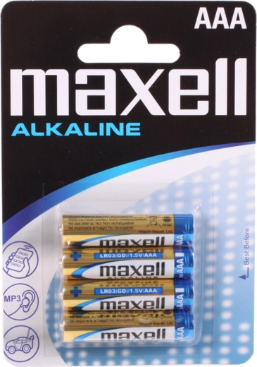 Αλκαλικές μπαταρίες Maxell AAA LR03 1,5 V – 4 τεμ.