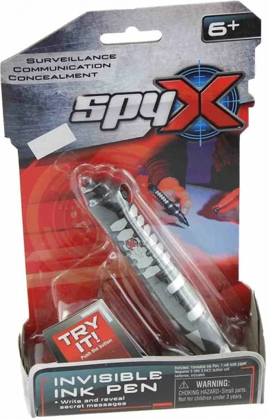 SpyX κατασκοπικό στυλό με αόρατο μελάνι και φως UV