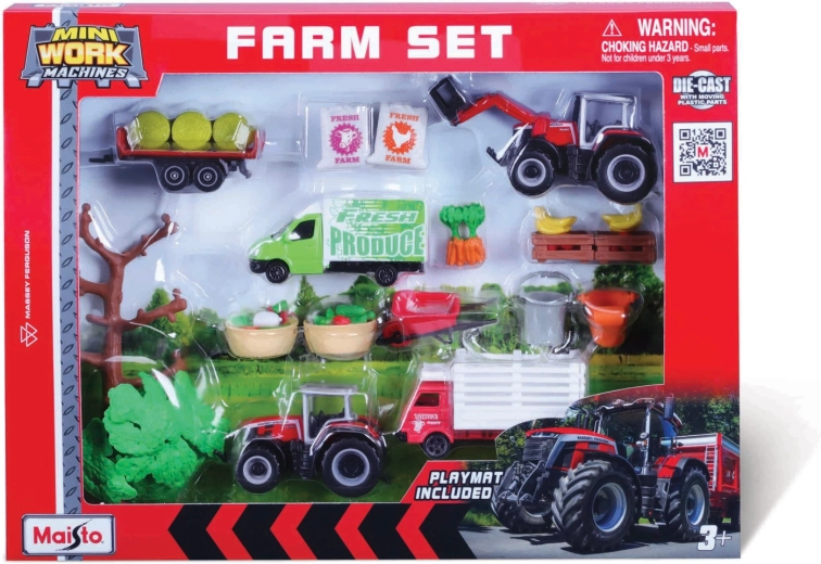 Maisto mega αγροτικό σετ Massey Ferguson