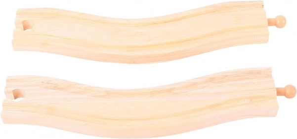 Καμπύλες ράγες Bigjigs Rail 22 cm - 2 τεμ.