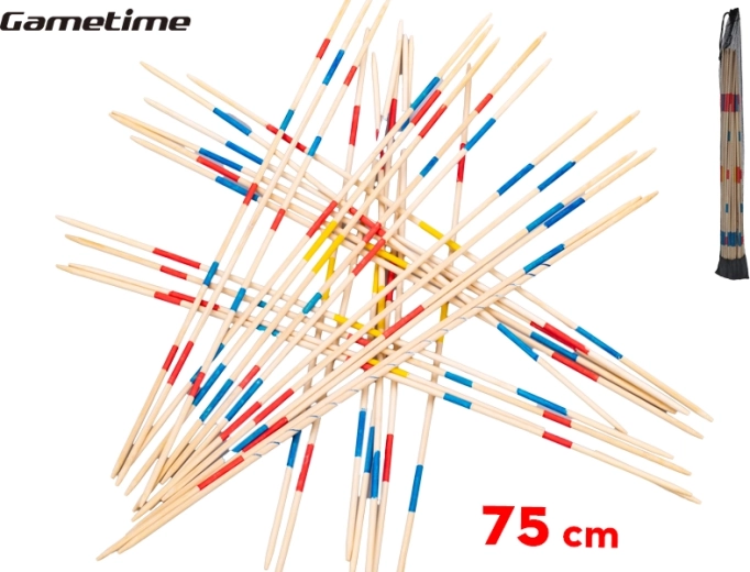 Gametime mega Mikado 75 cm – ξύλινο οικογενειακό παιχνίδι