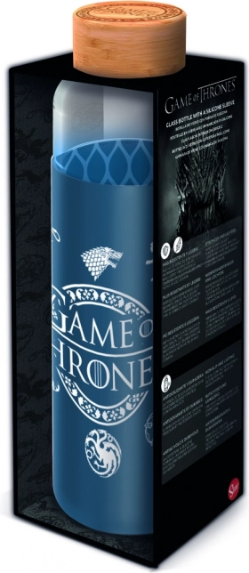 Γυάλινο μπουκάλι με θήκη σιλικόνης 585 ml – GAME OF THRONES