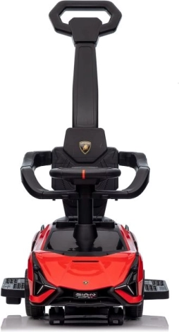 Παιδικό όχημα ώθησης Lamborghini με ράβδο καθοδήγησης, κόκκινο