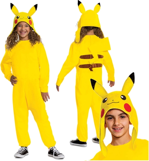 Παιδική στολή POKEMON Pikachu kigurumi 127–136 cm (7–8 ετών)