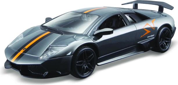 Bburago Hobby – Lamborghini Murciélago LP 670-4 SV, γκρι μεταλλικό 1:32