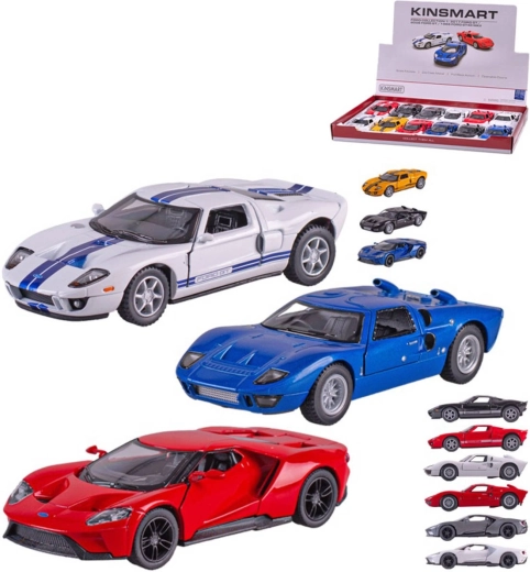 Kinsmart μεταλλικό μοντέλο αυτοκινήτου Ford GT 13 cm με μηχανισμό pull back - 1 τεμάχιο