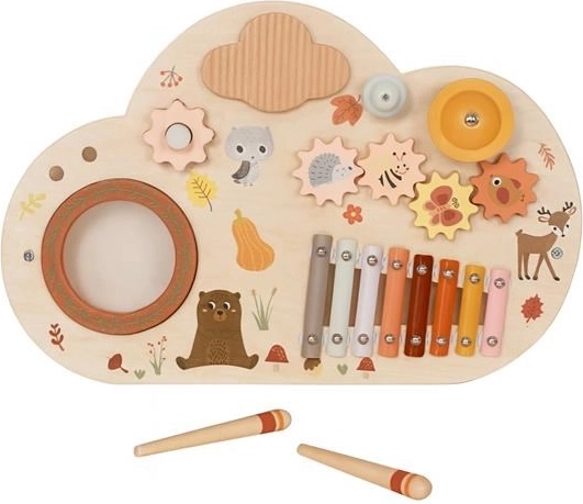 Montessori δραστηριοτήτων ξύλινη σανίδα με ζωάκια BABY MIX