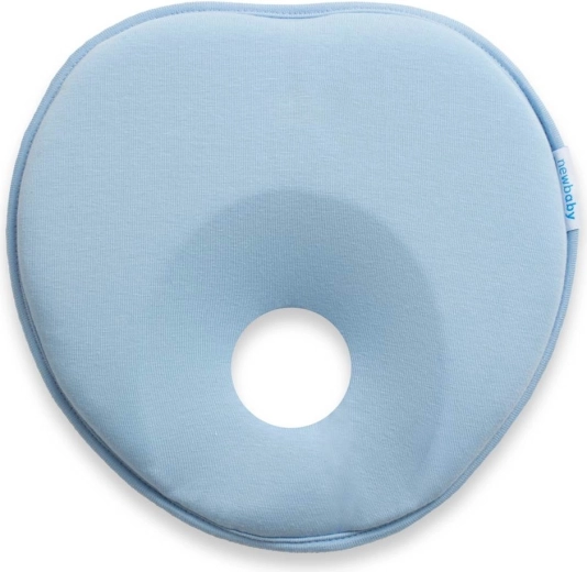 Εργονομικό βρεφικό μαξιλαράκι new baby basic blue