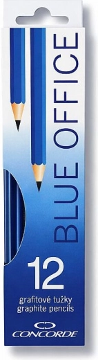 Γραφιτικές μολύβια CONCORDE Blue Office με γόμα HB, 12 τεμ.