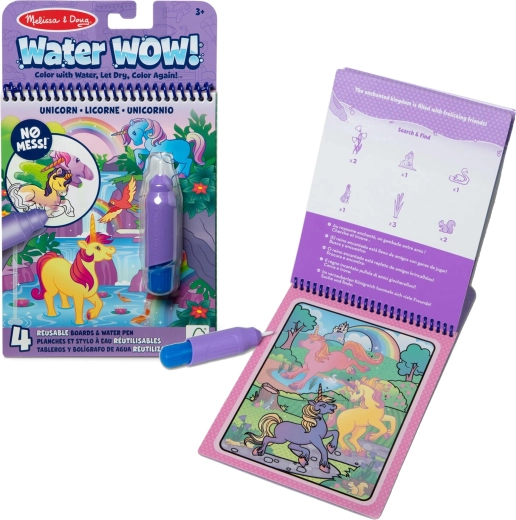 Melissa & Doug Water Wow υδάτινες ζωγραφιές μονόκεροι με υδάτινη πένα