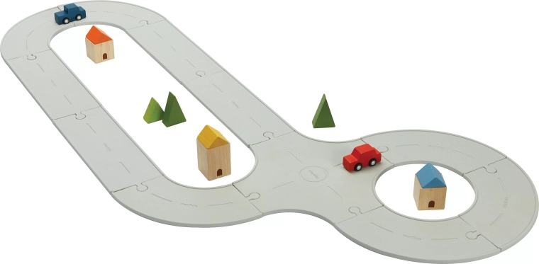 Λαστιχένια πίστα αυτοκινήτου και τρένου PlanToys