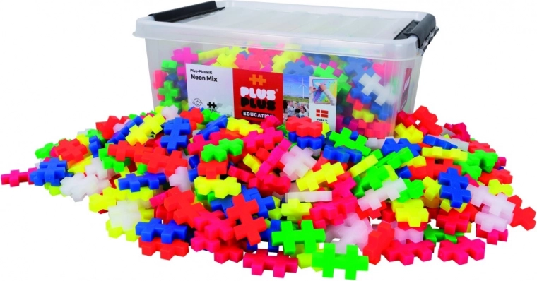 Δημιουργικό σετ κατασκευών Plus-Plus BIG Neon 400 τεμάχια