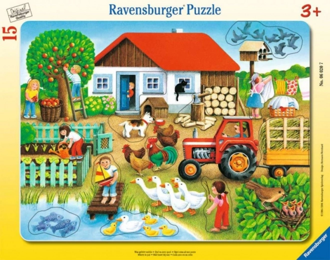 Παζλ 15 κομματιών Co tu pasuje – Στην εξοχή RAVENSBURGER