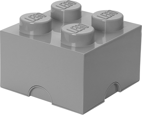 LEGO κουτί αποθήκευσης 4 γκρι