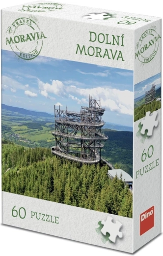 Παζλ Dino τουριστική έκδοση Μοραβία: Dolní Morava 60 κομμάτια