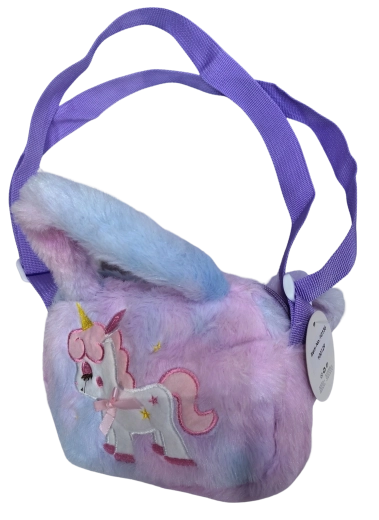 PINK χιαστί τσάντα (crossbody) με μονόκερο και αστεράκια