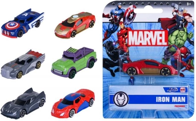 Μεταλλικό αυτοκινητάκι Marvel 1:64, 7 cm – 6 είδη