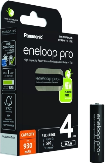 Επαναφορτιζόμενες μπαταρίες ENELOOP PRO AAA 930 mAh – σετ 4 τεμ.