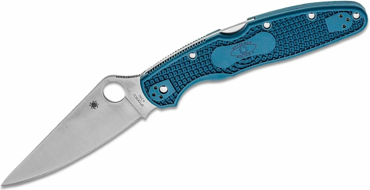 Spyderco Police 4 Lightweight πτυσσόμενο μαχαίρι τσέπης K390, μπλε λαβή FRN