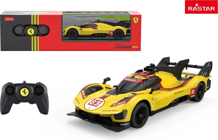 Rastar RC αυτοκίνητο Ferrari 499P κίτρινο 1:24 - 1 τεμάχιο