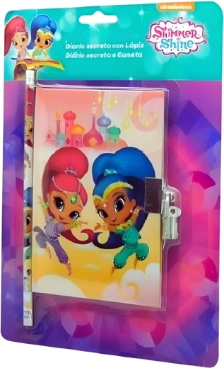 Σετ ημερολογίου με κλειδαριά και μολύβι Shimmer and Shine - 1 τεμάχιο