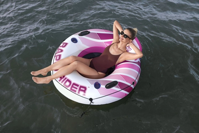 Φουσκωτό σωσίβιο-δαχτυλίδι HYDRO-FORCE RAPID RIDER ροζ 135 cm