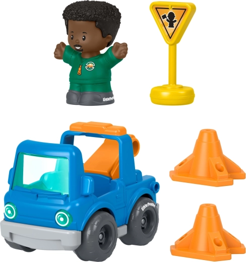 Fisher-Price Little People σετ οδικής βοήθειας με αυτοκινητάκι, φιγούρα και αξεσουάρ