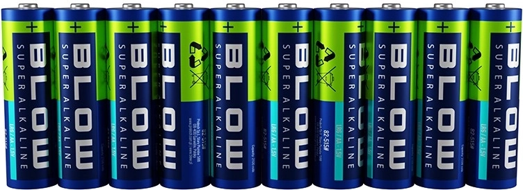 BLOW σούπερ αλκαλικές μπαταρίες AA (LR6) 10 τεμ.