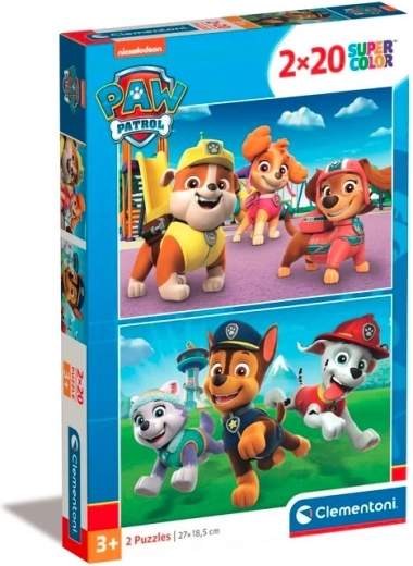 Παζλ 2×20 κομμάτια Paw Patrol