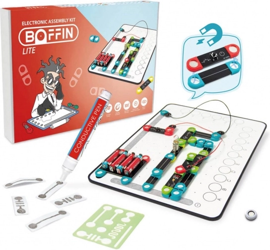 Boffin Magnetic Lite – μαγνητικό ηλεκτρονικό σετ κατασκευών με αγώγιμο μαρκαδόρο