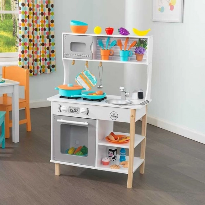 Ξύλινη παιδική κουζίνα KidKraft με αξεσουάρ (38 τεμ.)