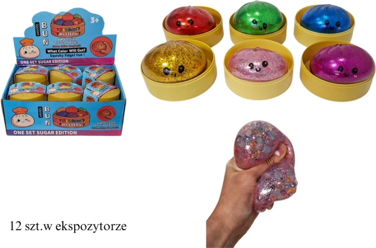 Αντιστρες squishy σε σχήμα πουγκιού με γκλίτερ (υδρογέλη)
