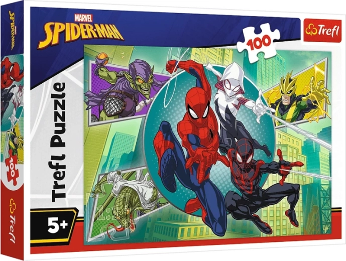 Παζλ 100 κομματιών Spiderman Μάσκα Αράχνης Trefl