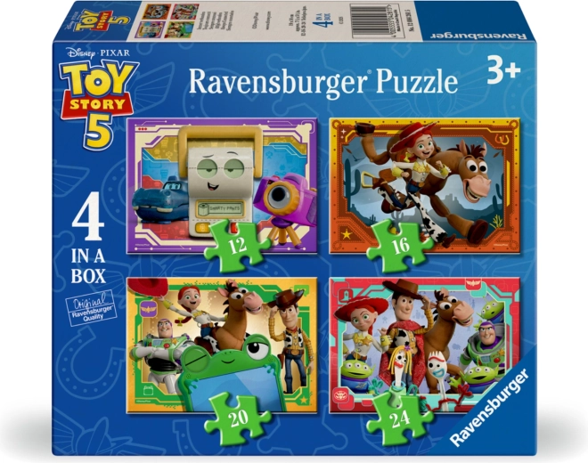 Παζλ Ravensburger Toy Story: Η Ιστορία των Παιχνιδιών 4 σε 1 (12–24 κομμάτια)