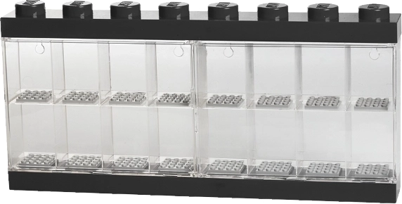 Συλλεκτική βιτρίνα για 16 μίνι φιγούρες LEGO – μαύρη