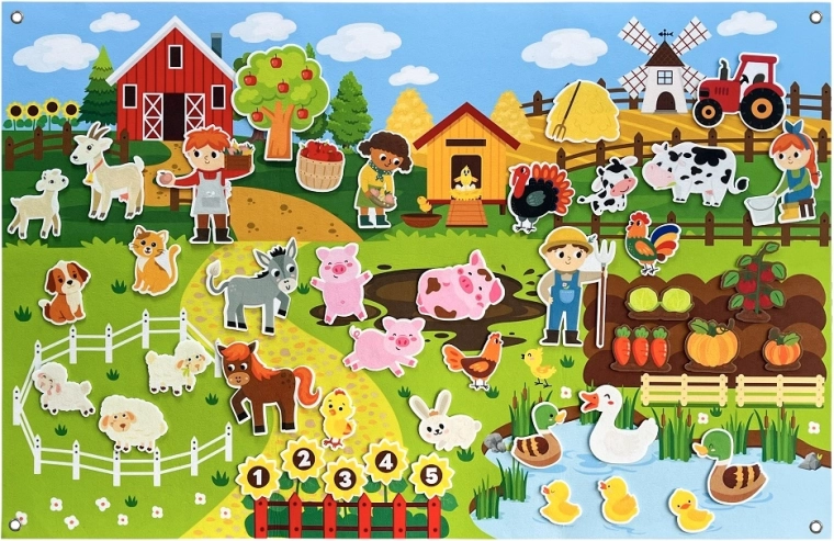 2Kids Toys διαδραστικός τοίχιος πίνακας παιχνιδιού φάρμα