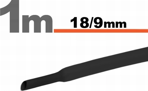 Μαύρο προστατευτικό σπιράλ 18/9 mm